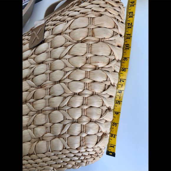 Boston Proper trending large woven raffia tote. - Picture 12 of 15